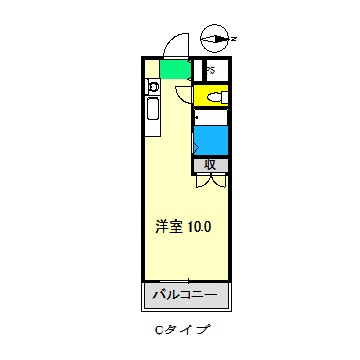 ヴィラージュ葛島の間取り