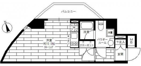 グランドコンシェルジュ広尾の間取り