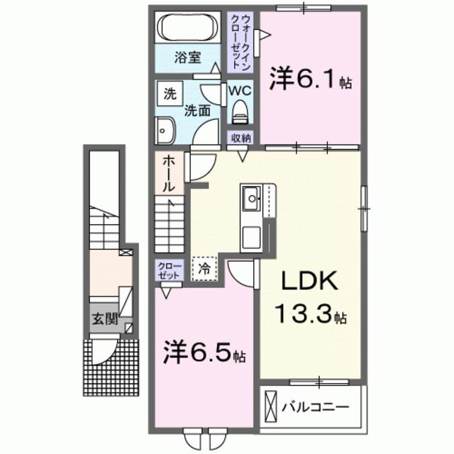 ロータス田主丸　２の間取り