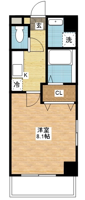 【長崎市浜口町のマンションの間取り】