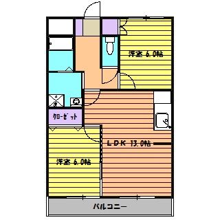 富士マンションの間取り