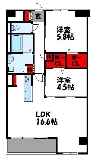 レガリア新宮の間取り