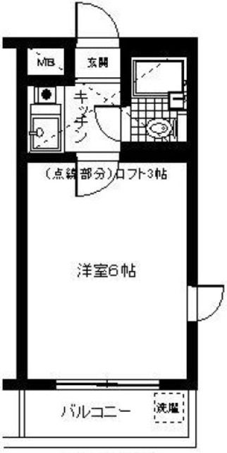 鶴ヶ島市脚折町のアパートの間取り