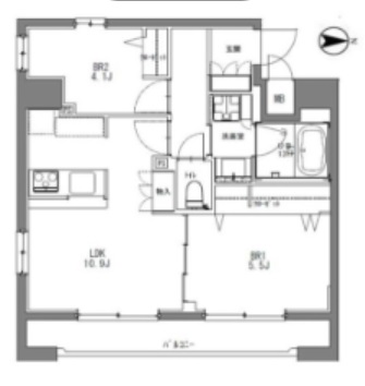 台東区台東のマンションの間取り