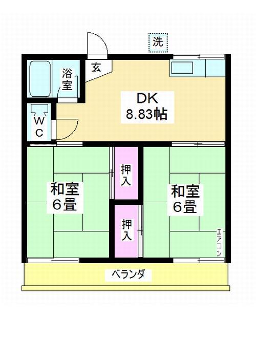 第３宮田ハイツの間取り