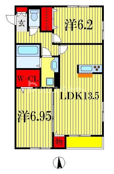 シャトーヒルズの間取り