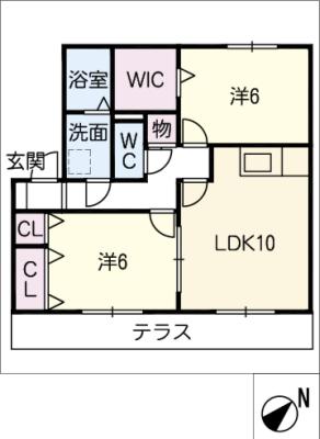 メープル　Ｂの間取り