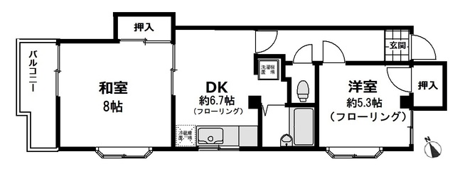 ステイトリィハイツ美野屋の間取り