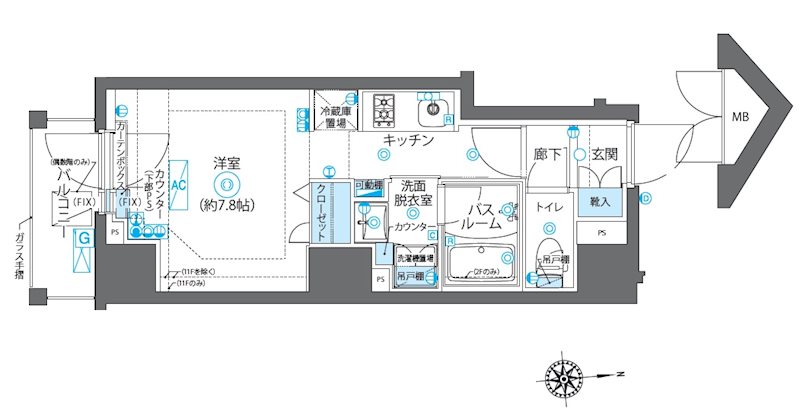 ZOOM新宿下落合の間取り