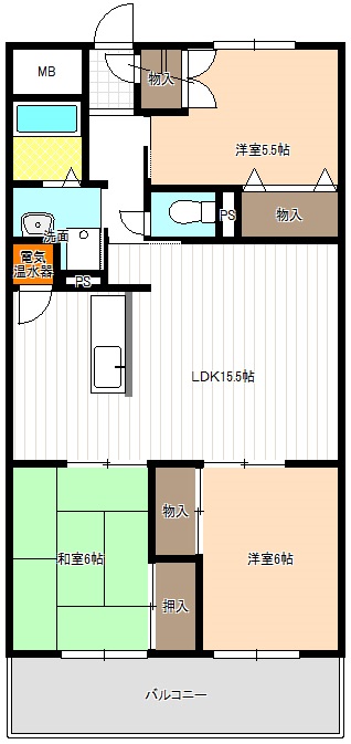 【第３光ハイツの間取り】