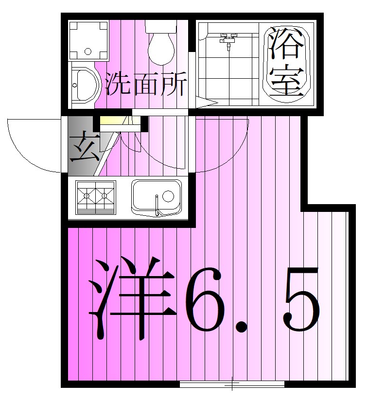 足立区西新井のアパートの間取り