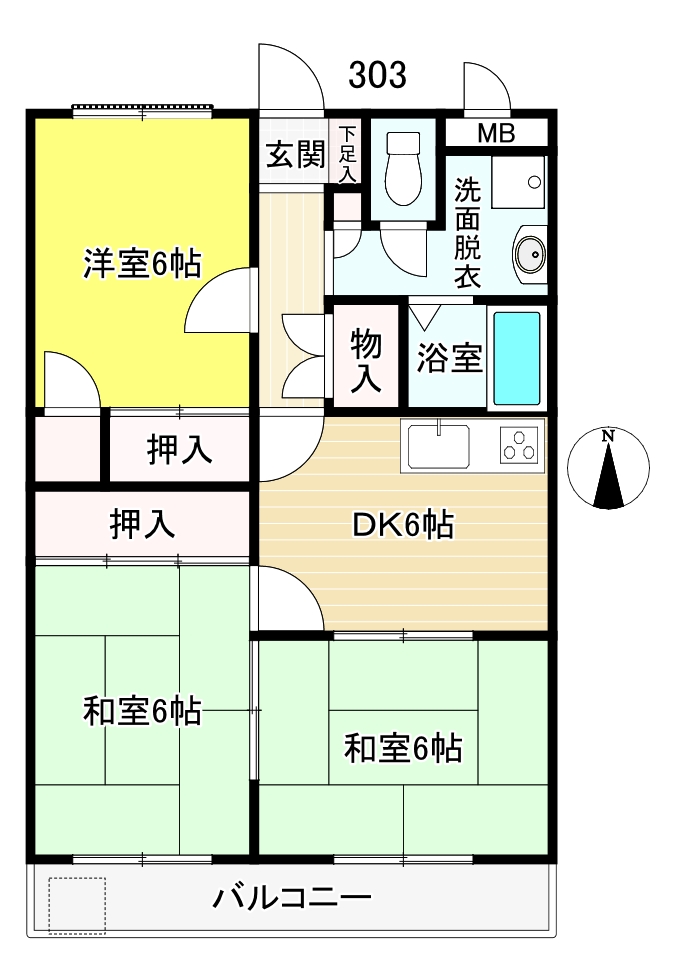 サンヴェールの間取り