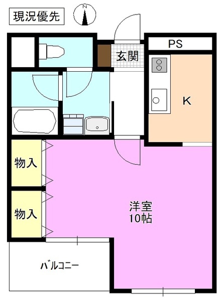 ＫＯＭＡＴＳＵマンションの間取り