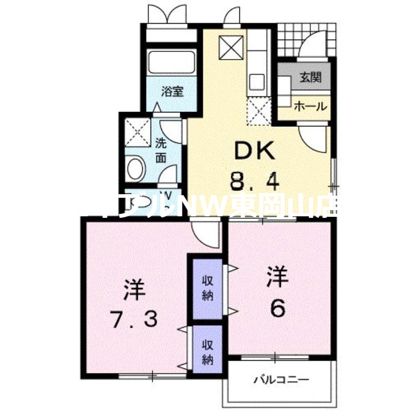 サンシティ東新田Ｂの間取り