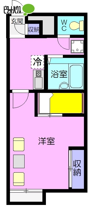 レオパレス菜花の間取り