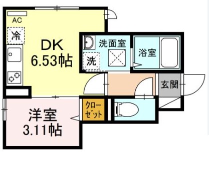 足立区古千谷本町のアパートの間取り