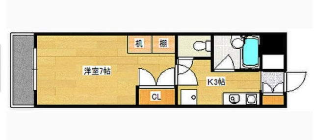 【広島市西区西観音町のマンションの間取り】