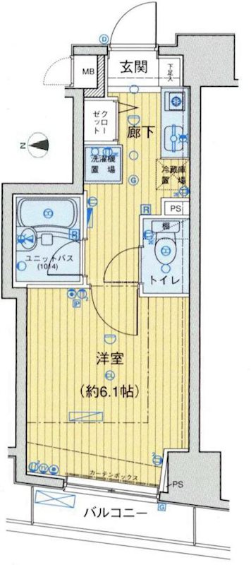 メインステージ本駒込駅前の間取り