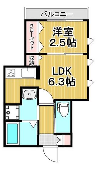 パラシオン熊本駅前の間取り