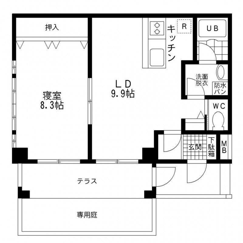 練馬区中村のマンションの間取り