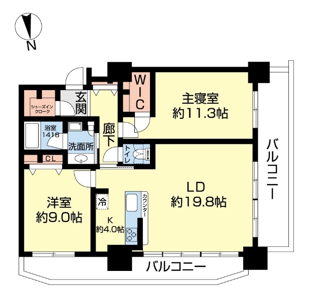 プレミスト牧志タワー国際通りの間取り