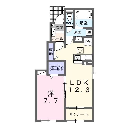 ルミエール取手の間取り