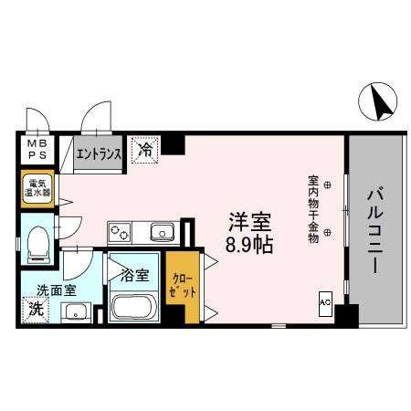 【姫路市東延末のマンションの間取り】