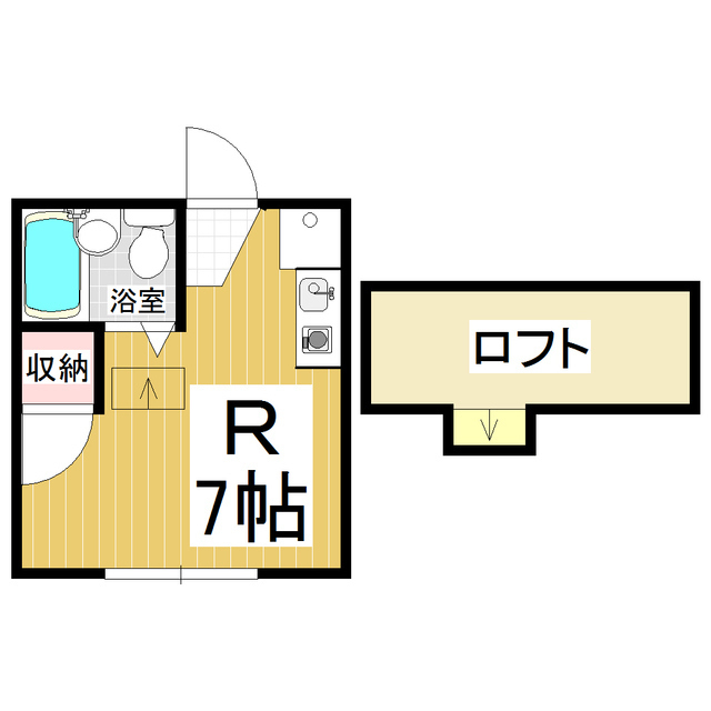 メゾン岡の宮Ｃ棟の間取り