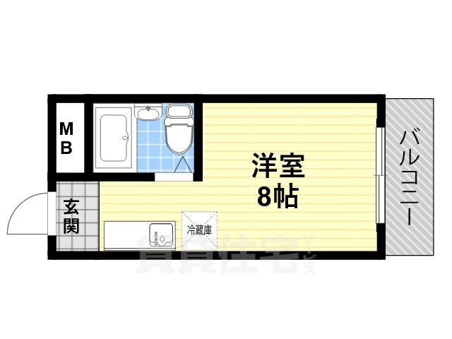 堺市堺区向陵西町のマンションの間取り