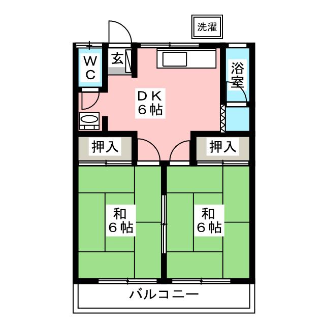 ふじ荘の間取り