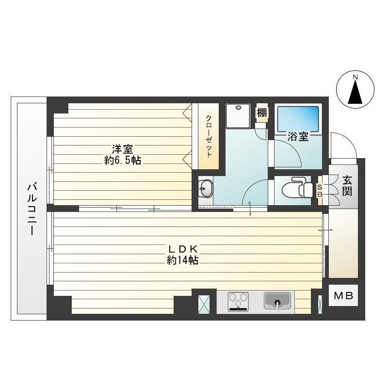 トゥレーヌ北花田の間取り