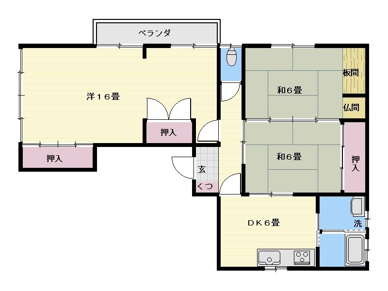 めんめん亭ビルの間取り