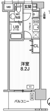 アプリーレ神戸元町の間取り