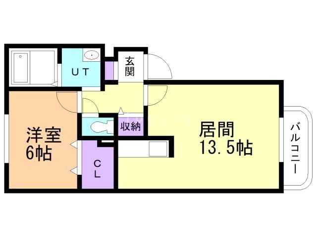 札幌市豊平区美園二条のマンションの間取り