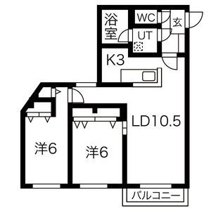 ノルテ円山の間取り