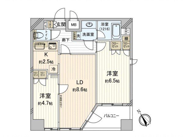 イトーピアアルファシティ池袋の間取り