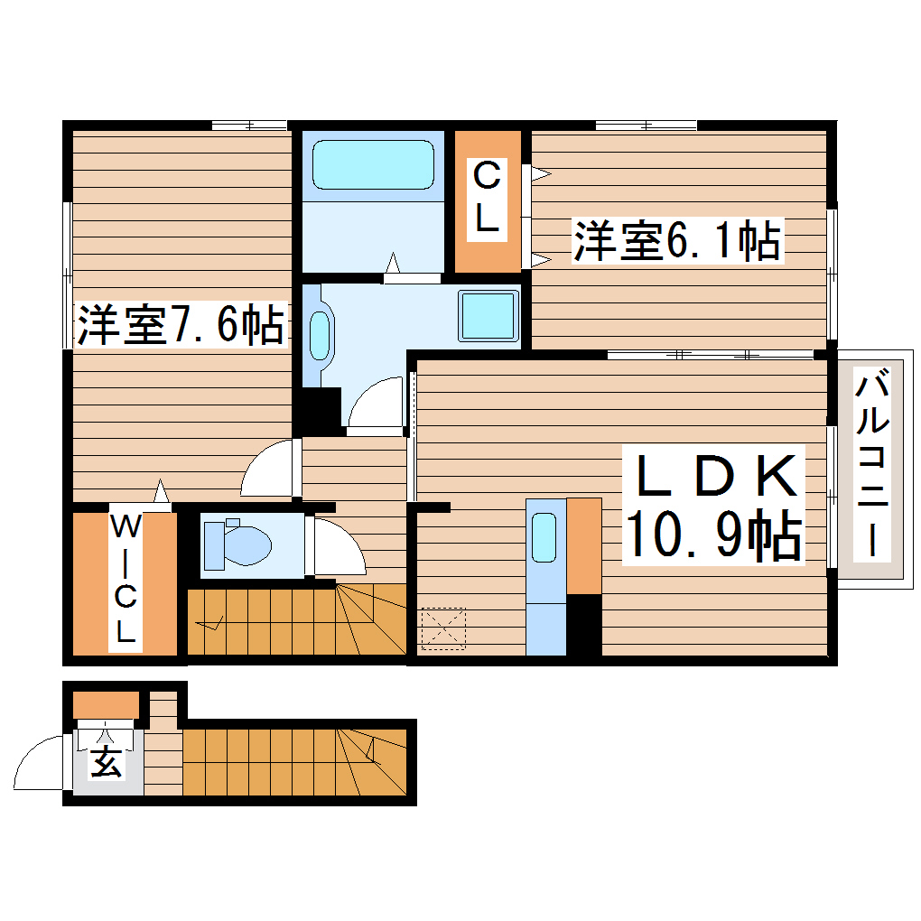 グランシューベル壱番館の間取り