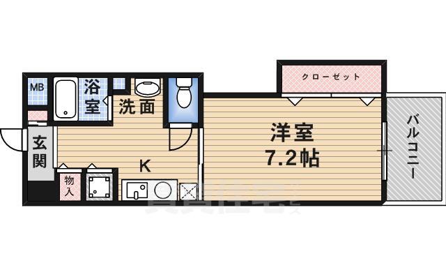 【堺市北区中百舌鳥町のマンションの間取り】