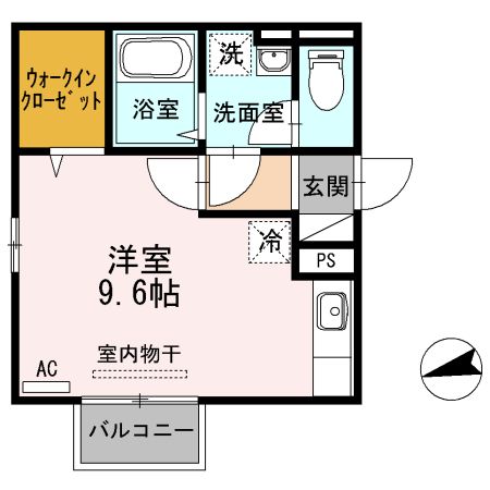 【新潟市東区海老ケ瀬のアパートの間取り】