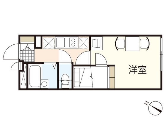 レオパレスエスポワールシェソワの間取り