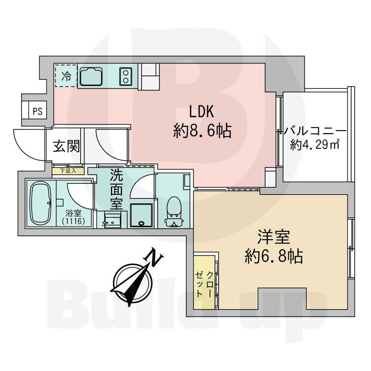 美竹コートの間取り