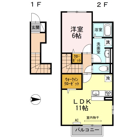 アリエッタ A棟の間取り