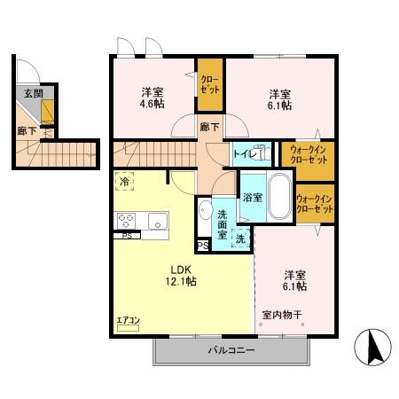 ヴェル　ドミールの間取り