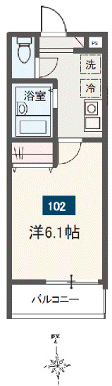 神奈川県相模原市中央区清新４（アパート）の賃貸物件の間取り