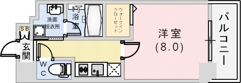 レユシール塚本の間取り写真