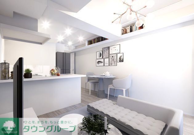 ＪＲ内房線 五井駅 徒歩4分 9階建 新築の居間写真