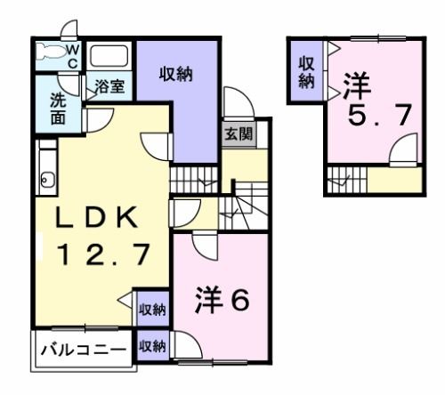 サニーヒルズの間取り写真