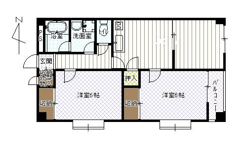 シャンパーニュ江端IIIの間取り