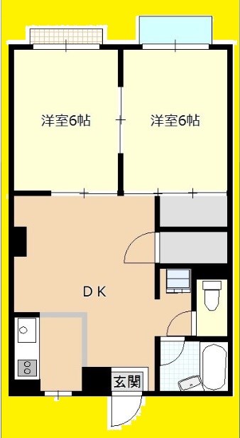 キンガハイツ橋本の間取り