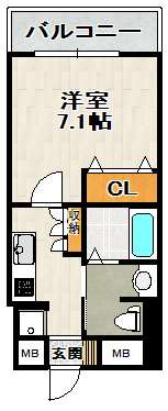 ロイヤルメゾン宝塚の間取り